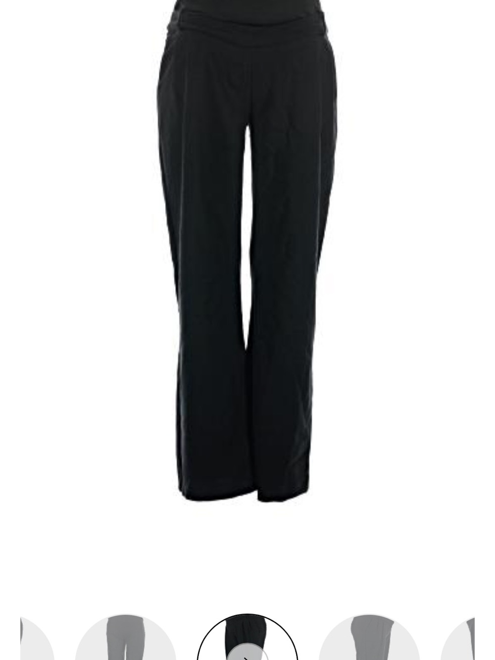 Abercrombie & Fitch Black Wide-Leg Trousers
